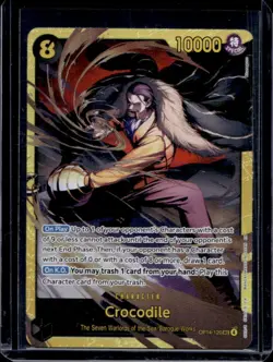 2026 One Piece Azure Sea's Seven Crocodile Secret Rare #OP14-120 - Image 1