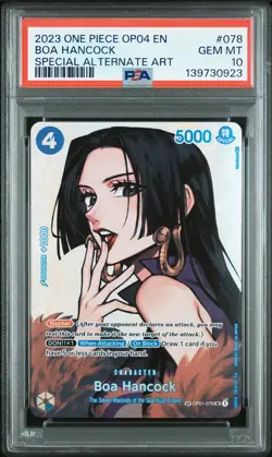 Boa Hancock OP04-078 Special Alternate Art One Piece PSA 10 *923 - Image 1