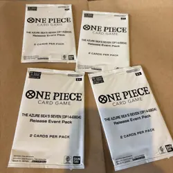 Sealed One Piece TCG OP14-EB04 The Azure Sea’s Seven Release Event Pack x4 - Image 1