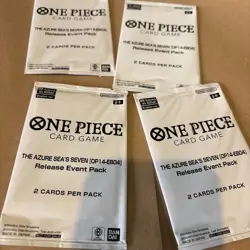 Sealed One Piece TCG OP14-EB04 The Azure Sea’s Seven Release Event Pack x4 - Image 3
