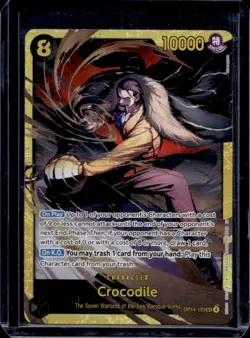 2026 One Piece Azure Sea's Seven Crocodile Secret Rare #OP14-120 - Image 1