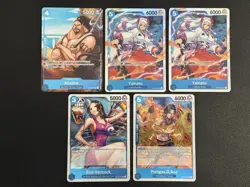 One Piece TCG Lot - Blue SR, R, P, Yamato, Boa Hancock, Portgas D. Ace - Image 1