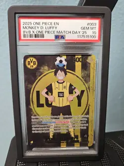 PSA 10 Monkey.D.Luffy (BVB x One Piece Campaign) ST13-003 Matchday Promo - Image 1