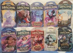 Disney Lorcana 10x Sleeved Booster Pack Lot: One of Each Release! - Image 3