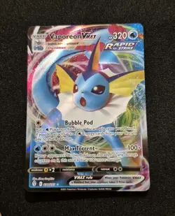 Vaporeon Vmax 30/203 Evolving Skies NM Full Art Ultra Rare Pokemon Card - Image 1