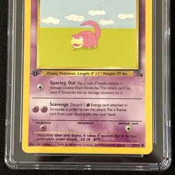Pokemon Slowpoke 55/62 (1st Edition) Fossil *CGC 10* (Perfect Card) - Image 2