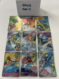 Pokemon First Partner Promo Card Complete 9 Card Set PACK FRESH - Image 1