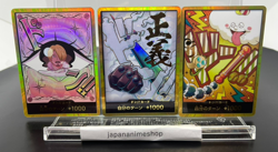 DON Card Nami＆Charlotte Pudding＆Smoker [Gold Frame] One Piece Japan - Image 1