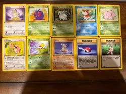 10 Card Pokemon First Edition Lot LP/MP/HP Jungle/Fossil - Image 1