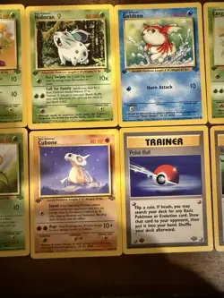 10 Card Pokemon First Edition Lot LP/MP/HP Jungle/Fossil - Image 3