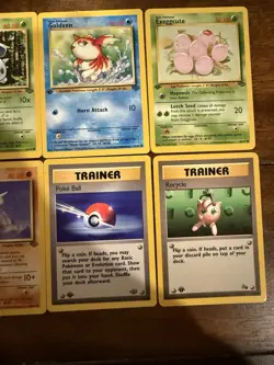 10 Card Pokemon First Edition Lot LP/MP/HP Jungle/Fossil - Image 4