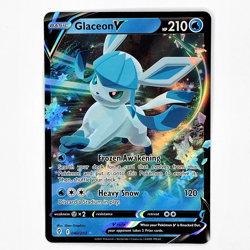 Glaceon V 040/203 Holo Rare Evolving Skies Sword & Shield Pokemon Card NM - Image 2