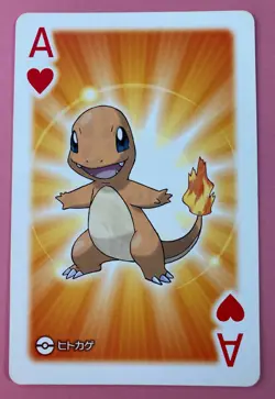 Charmander pokemon Playing Poker Card pokeball Nintendo Japanese Very Rare - Image 1