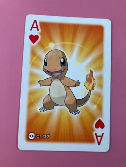 Charmander pokemon Playing Poker Card pokeball Nintendo Japanese Very Rare - Image 2