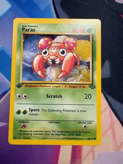 Paras 59/64 Jungle WOTC 1st Edition Pokemon TCG Card LP - Image 1