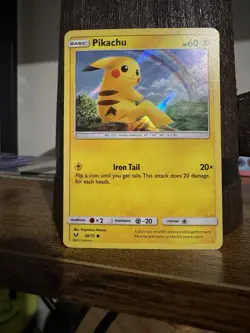 Pokemon Pikachu 28/73 Shining Legends 2017 Promo Holo Card English - Image 1