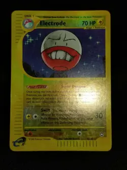 ELECTRODE 8/147 Reverse Holo Rare Aquapolis e-series Pokemon Card Excellent - Image 4