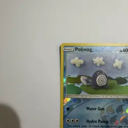 REVERSE HOLO Poliwag 30/149 NM - Asako Ito Crocheted Sun Moon Pokemon Card - Image 3