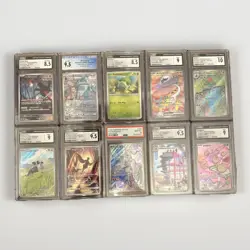 Pokemon PSA 10 CGC Graded Lot of 10 Slabs Cards Ns Reshiram Japanese English - Image 1
