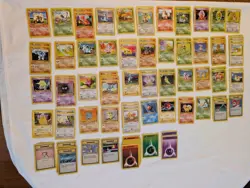Lot 170 Pokemon Cards Base Set & Base 2 Gym Challenge Team Rocket Neo Rev Fossil - Image 1