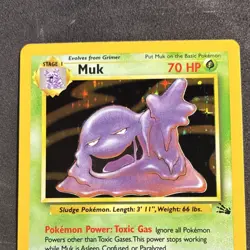 Muk 13/62 Fossil Holo Rare 1999 Wizards Pokemon TCG Card Unlimited English - Image 2