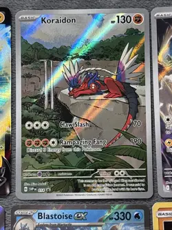 Pokemon Cards Lot Pikachu V Blastoise Koraidon Thundurus Illustration Rare Holo - Image 4