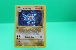 Machamp 8/102 Holo Rare 1st Edition Base Set WOTC Pokemon Card MP - Image 1