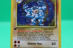 Machamp 8/102 Holo Rare 1st Edition Base Set WOTC Pokemon Card MP - Image 3