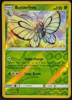 Butterfree 2019 Unbroken Bonds Reverse Holo Rare Pokemon Card 4/214 (NM) - Image 1