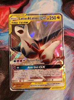 Latias & Latios GX 113/181 Team Up Sun & Moon || NM Beautiful Card!! - Image 1
