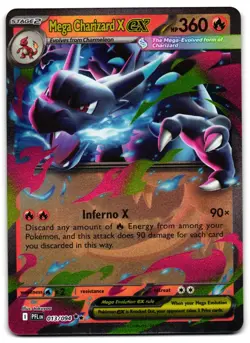 Mega Charizard X ex 013/094 - Phantasmal Flames Pokemon TCG - NM Card - Image 1