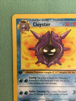 Cloyster - 32/62 Fossil Set - Uncommon Pokemon Card - Vintage. - Image 3