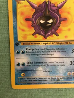 Cloyster - 32/62 Fossil Set - Uncommon Pokemon Card - Vintage. - Image 4