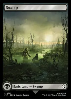 x4 Swamp (0321) L MTG Universes Beyond: Fallout M/NM, English - Image 1