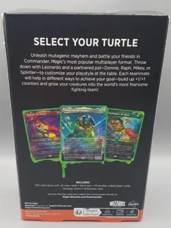 MTG Teenage Mutant Ninja Turtles- Turtle Power Commander Deck-New/Factory Sealed - Image 2
