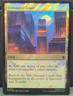 Command Tower C 0063 SURGE FOIL Commander TMNT Teenage Mutant Ninja Turtles MTG - Image 1