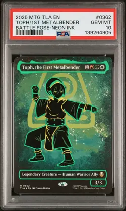 2025 MTG AVATAR: THE LAST AIRBENDER #0362 TOPH, THE FIRST METALBENDER PSA 10 - Image 1
