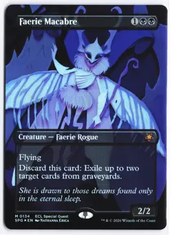 MTG Faerie Macabre #0134 Special Guest Lorwyn Eclipsed Foil Mythic Rare NM - Image 1