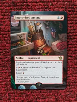 Improvised Arsenal #92 MTG Teenage Mutant Ninja Turtles Hand Painted Altered Art - Image 1
