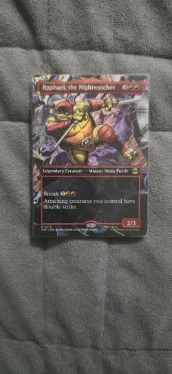 MTG Raphael, the Nightwatcher Borderless 0213 TMNT TMT NM - Image 1