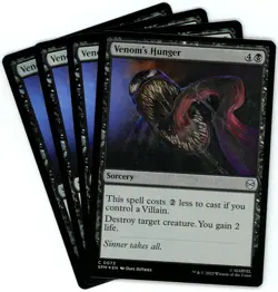 x4 Venom's Hunger (Foil) - 0073 - Marvel's Spider-Man - MTG - NM/M - English - Image 1