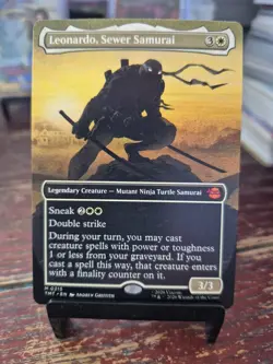 Leonardo, Sewer Samurai (Borderless) Teenage Mutant Ninja Turtles Regular MTG - Image 1
