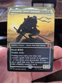 Leonardo, Sewer Samurai (Borderless) Teenage Mutant Ninja Turtles Regular MTG - Image 4