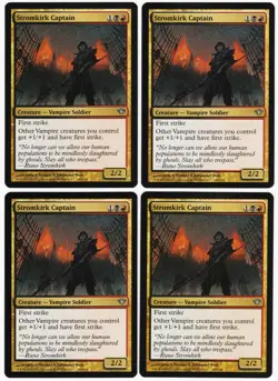 Stromkirk Captain x4 4x 2012 Dark Ascension PLAYSET Unc Creature MTG NM AZ1 - Image 1
