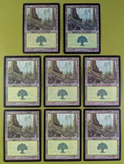 8 Forest (348) Mercadian Masques Magic the Gathering MTG 8 - Image 1