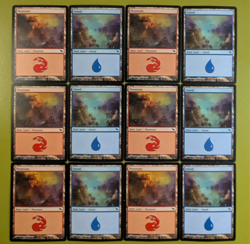 12 MURAL LAND Shadowmoor Mountain #295 and Island #288 6 of Each Art MTG - Image 1