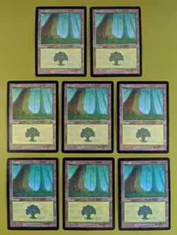 8 Forest (347) Mercadian Masques Magic the Gathering MTG 8 - Image 1