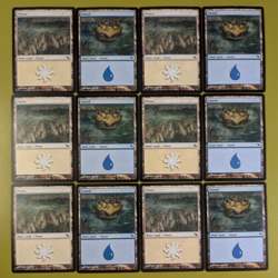 12 MURAL LAND Shadowmoor Plains #282 and Island #286 and 6 of Each Art MTG - Image 1