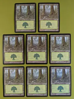 8 Forest (349) Mercadian Masques Magic the Gathering MTG 8 - Image 1