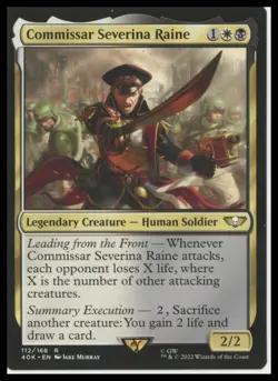 Universes Beyond: Warhammer 40,000 #112 Commissar Severina Raine MTG - Image 1